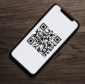 Phone with QR Codes